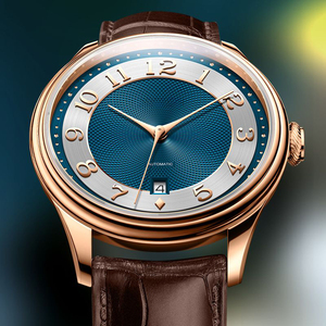 <span class=keywords><strong>Orologio</strong></span> Subacqueo di Lusso Personalizzato per <span class=keywords><strong>Uomo</strong></span> con Cinturino in Pelle, Calendario, Impermeabile, Automatico di Alta Gamma con Lancette Meccaniche alla Moda - Product Image 5