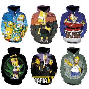 EVERTOP OEM ODM Hersteller von Anime-Bekleidung – Individuelle Übergroße Polyester-Hoodies mit Digitaldruck für Unisex - Product Image 3