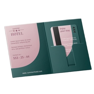 Tùy Chỉnh In Phòng Khách Sạn Thẻ Chìa Khóa Chủ Giấy Phong Bì Thẻ Chìa Khóa Ví Túi Túi Túi Tay Áo Kinh Doanh Thẻ Giấy - Product Image 1