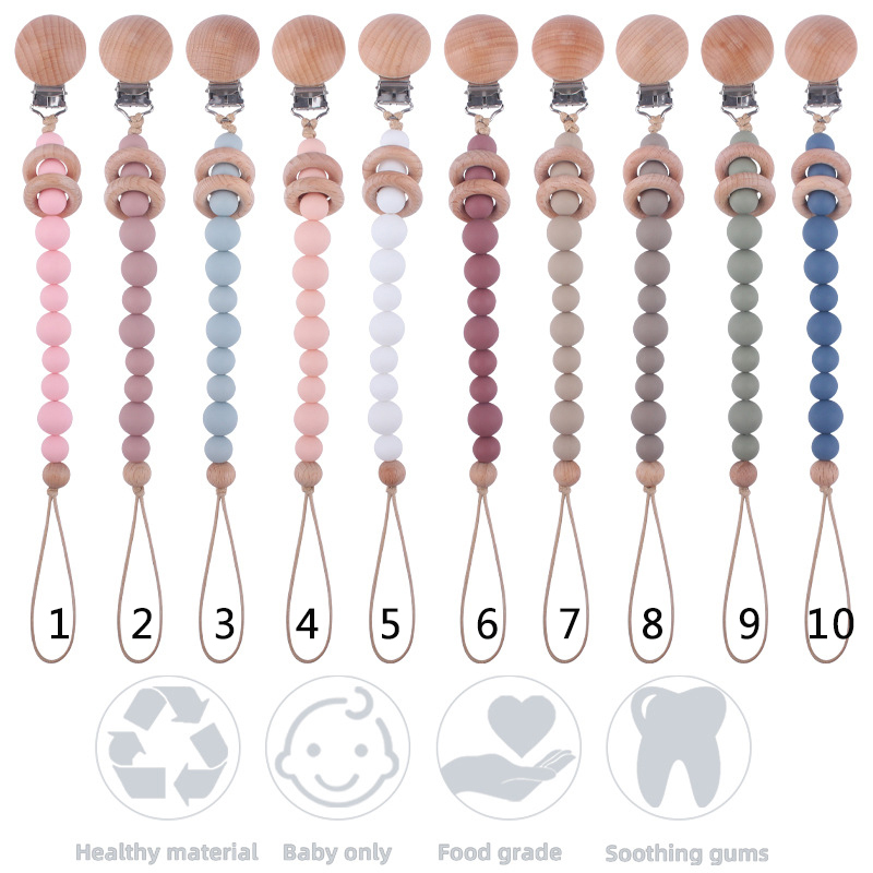 Pacifier Clip Baby Silicone Pacifier Chain