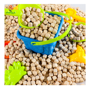 Công viên giải trí bằng gỗ hồ cát lấp đầy hoa sen trẻ em hạt cát gỗ rắn hạt gỗ nhỏ hạt - Product Image 1