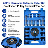 Kit d'outils universel de démontage de balanciers harmoniques de vilebrequin multi-trous, extracteur de poulie de courroie de distribution de moteur automobile