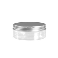 Pot en plastique PET de 50 ml (1,67 once) avec couvercle noir ou blanc