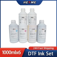 HEYME HE- INK01 1000ML CMYK+WW pour imprimantes XP600/I3200/I1600 - Impression numérique aux couleurs vives pour textiles