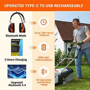 Protection auditive en vente chaude, atelier, tir, sommeil, protection contre le bruit, écouteurs antibruit, insonorisés avec <span class=keywords><strong>bandeau</strong></span> en PU souple - Product Image 5