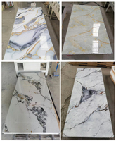 Panneau mural PVC imperméable de qualité supérieure, effet marbre UV, vente chaude, direct usine