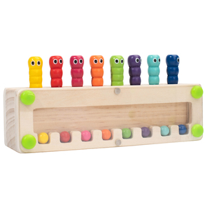 Jeu de mémoire pour les jeunes enfants, jeu d'association de couleurs, jeu de société familial amusant, jouet <span class=keywords><strong>en</strong></span> bois - Product Image 2