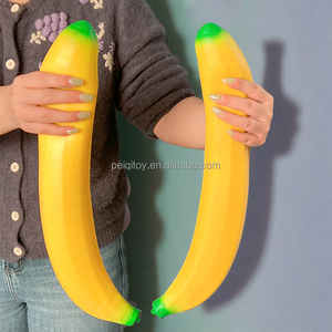Jumbo Kawaii Soft Giant Fruit <b>Squishies</b> Banana-Style Squeeze Toys for Stress Relief Slow Rising TPR <b>Squishies</b> Fidget Toys - Product Image 1