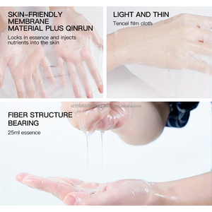 สำหรับ kormesic หน้ากากใบหน้าที่สวยงามแบบกำหนดเองวิตามินซีแบบแผ่นผ้าฝ้ายซึมซาบด้วยแสงแดดทำให้สงบลงฉลากส่วนตัวสีเหลือง - Product Image 4