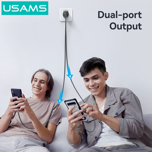 USAMS-Cargador rápido CC293, adaptador de corriente de carga rápida, tipo C USB, 20W, enchufe europeo, multifuncional, para <span class=keywords><strong>Iwatch</strong></span> - Product Image 5