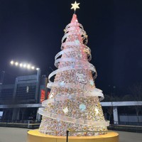 Arbre de Noël Artificiel Géant de 6m Pré-éclairé pour Usage Commercial Intérieur, Idéal pour Centres Commerciaux, Plazas et Événements de Noël – Qualité Supérieure – Vente en Gros et Personnalisable