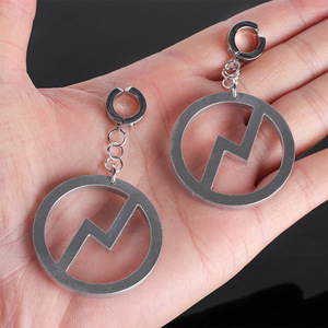 Pendientes de Clip Acrílicos Zhu <span class=keywords><strong>Sheng</strong></span> Da <span class=keywords><strong>Xing</strong></span> Hu Cos, Accesorios para Cantante Virtual Shen Chun, Superficie de Espejo - Product Image 2