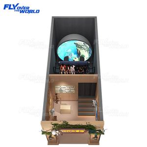 เครื่องจำลอง VR 9D XD พร้อมที่นั่ง 8 ที่นั่ง โรงภาพยนตร์โดมแบบเคลื่อนไหวใหม่ โปรเจคเตอร์โรงภาพยนตร์บิน อุปกรณ์สวนสนุก - Product Image 6