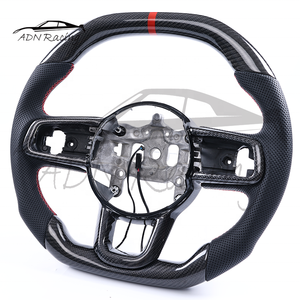 Volante Deportivo ADN de 3 Radios, Calefactable, de Fibra de Carbono para <span class=keywords><strong>Jeep</strong></span> <span class=keywords><strong>Wrangler</strong></span> JK Gladiator JL 2018-2026 - Product Image 2