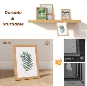 Cadres photo en bois <span class=keywords><strong>de</strong></span> chêne <span class=keywords><strong>Collage</strong></span> <span class=keywords><strong>deux</strong></span> 8x10, <span class=keywords><strong>deux</strong></span> 6x8, quatre 5x7, quatre cadres photo 4x6, galerie pour affichage mural <span class=keywords><strong>de</strong></span> table - Product Image 3