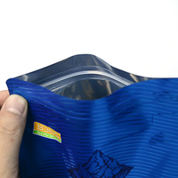 Sachet de boisson transparent personnalisé à 8 soudures latérales, emballage assorti, fermeture éclair refermable, fond plat carré, directement de l'usine