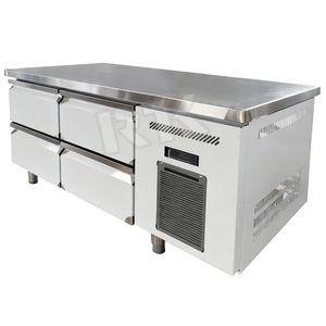 Attrezzatura di Refrigerazione per Cucine Commerciali Banco da Lavoro Refrigerato <span class=keywords><strong>Orizzontale</strong></span> con 2 Porte e <span class=keywords><strong>Cassetti</strong></span> <span class=keywords><strong>Frigorifero</strong></span> da Lavoro - Product Image 3