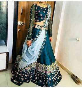 -Indian/Pakistani-Party-Wear-Embroidery work on Stunning-<b>Top</b>-Lehenga with Elegant Dupatta dress for party & Wedding wear=2020 - Product Image 1