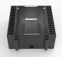 Boîtier audio usiné CNC de précision, boîtier entièrement en aluminium personnalisé avec dissipateur thermique, ignifuge et étanche