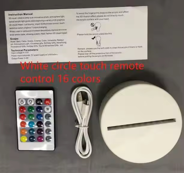 Cercle blanc 16 couleurs