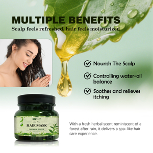オーガニックティーツリーオイル リペアリングヘアマスク 500ml ケラチンエキス配合 ダメージヘア用 かゆみ止め 頭皮をリフレッシュ - Product Image 5
