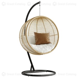 Fauteuil suspendu de luxe en forme d'œuf pour jardin et hôtel - Product Image 3