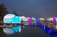 Tente transparente gonflable énorme extérieure de bulle d'activité de partie de dôme d'igloo