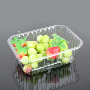 Boîte en plastique transparente <span class=keywords><strong>jetable</strong></span> sans <span class=keywords><strong>couvercle</strong></span> <span class=keywords><strong>plateau</strong></span> d'emballage de fruits et légumes frais - Product Image 4