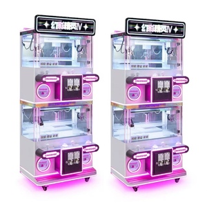 Hengbi Distributeur de jouets <span class=keywords><strong>en</strong></span> peluche transparent à monnayeur, machine à grue à prix, construction métallique, garantie 1 an, 110/220V, WiFi <span class=keywords><strong>espagnol</strong></span> - Product Image 4