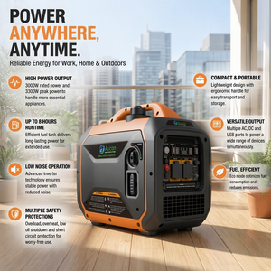 İyi Tasarım Benzinli İnverter Jeneratör 3.5kw Yüksek Kaliteli Kamp Kullanımı Jeneratörleri 50hz/60hz 230v Çıkışlı Satılık - Product Image 4
