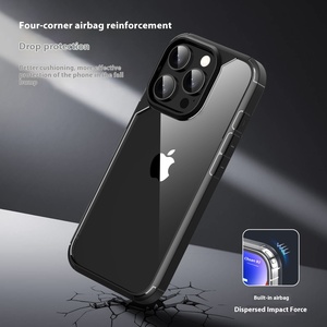 <span class=keywords><strong>Cover</strong></span> protettiva <span class=keywords><strong>trasparente</strong></span> resistente a goccia per <span class=keywords><strong>Apple</strong></span> per iPhone 16 per iPhone 16 Pro Max TPU PC custodia per cellulare fotocamera - Product Image 3