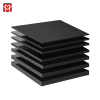 Plaque en polyamide nylon 6 (PA6) avec fibres de verre (GF30) de 10 mm, échantillon noir, haute résistance à l'usure, découpable, du fabricant Decades