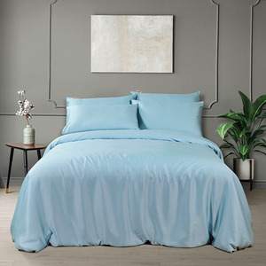 Lyocell Bộ Ga Giường Tencel 100% Màu Trơn Ga Trải Giường Sợi Bạch Đàn Thiết Kế Theo Yêu Cầu Của Bạn Cỡ <span class=keywords><strong>Queen</strong></span> - Product Image 3