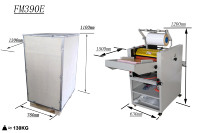 Machine à plastifier latérale automatique WD390E double avec fonction d'alimentation automatique