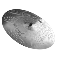 PD 5 pièces argent silencieux faible volume cymbale Pack meilleur cadeau pour les enfants et Jazz Drum Set débutants accessoires de batterie