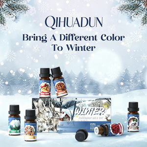 Lot de 6 Huiles Parfumées <span class=keywords><strong>d</strong></span>'Hiver en Gros : Pin Forêt, Cannelle, Menthe Poivrée, Chocolat, <span class=keywords><strong>Pain</strong></span> <span class=keywords><strong>d</strong></span>'<span class=keywords><strong>Épices</strong></span>, Canneberge pour Bougies et Diffuseurs <span class=keywords><strong>à</strong></span> Bâtonnets - Product Image 5
