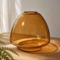 Abat-jour en verre fabriqué à la main, abat-jour en verre pour lampe suspendue, plusieurs options de couleurs, livraison directe d'usine