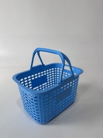 Paniers de courses en plastique portables de grande capacité personnalisables pour supermarchés