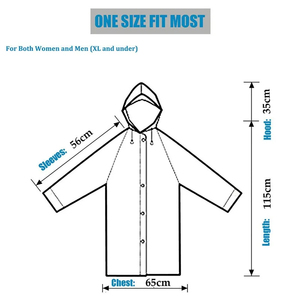 Wholesale Adult <b>Long</b> <b>Raincoat</b> EVA Impermeable Waterproof Rain Coat Men Women Travel Hooded Beam Port Fishing Camping Rainwear - Product Image 5