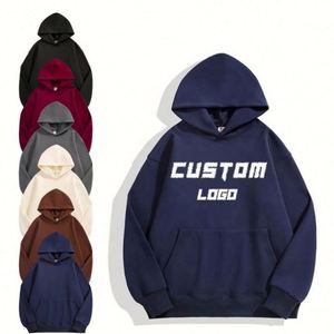 เสื้อฮู้ดผ้าฟลีซคอตตอนลายการ์ตูน 500gsm แบบกำหนดเองสำหรับผู้ชายและผู้หญิง เสื้อสเวตเชิ้ตสั่งทำพิเศษ พิมพ์ลายตามแบบของคุณเอง สำหรับฤดูหนาว ไซส์ใหญ่ ทนทาน - Product Image 1