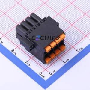 KF2EDGKSM-3.5-2*4P Plug-in Terminal Block P=3.5mm Connector Male Plug Screw Fixing 2x4P 3.5mm - Product Image 1