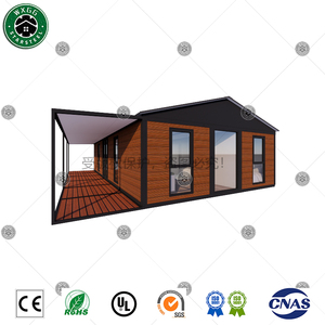 Cabaña Prefabricada Modular con Terraza Exterior, Estructura de Acero Ligero, Paneles con Acabado de Madera, Casa Vacacional - Product Image 2