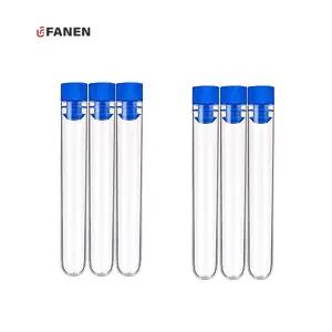 Fanen 16*100mm Chemical Culture Test Tube Plastic Lab Plasticware Customized Test Tube