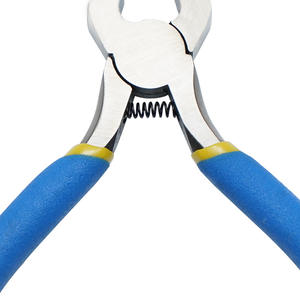 Diy Chrome Vanadium Steel Pliers 5 Inch Blue Yellow Coated Handle Smooth Jaw Japanese Style Top Cutters - Product Image 3