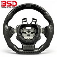 Volant personnalisé en fibre de carbone rouge Rioja avec LED RPM pour Lexus IS ISF RC RCF IS200 IS250 IS300 IS350 RC200 RC300 RC350