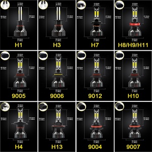 Phare LED UGGV 4 faces 50W 9000LM Haute Puissance 6000K Faisceau Blanc Longue Durée Ampoule de Remplacement Automobile Universelle - Product Image 6