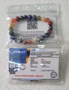 Bracelet éco-responsable sept chakras, bijoux en cristal naturel pour la méditation, la pleine conscience et le bien-être spirituel, disponible à la vente - Product Image 6