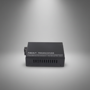 Ricetrasmettitore in Fibra di Grado Commerciale, Switch Gigabit 1 Ottico 4 Elettrico, Convertitore Fotoelettrico a Fibra Singola Modalità - Product Image 2