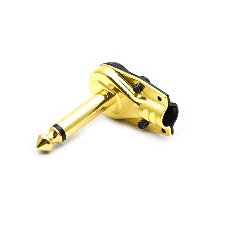 cantell Right Angle 1/4 TS Mono Jack Plug for Speaker Cables Connector 6.35mm Guitar interface adapter