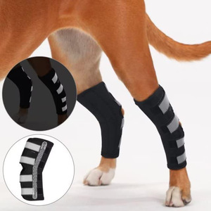 Anjing peliharaan kaki belakang penjepit Hock anjing dapat disesuaikan kaki sendi membungkus ortopedi pemulihan pelindung lengan